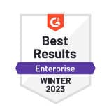 Best Results — Enterprise — G2 Winter Awards